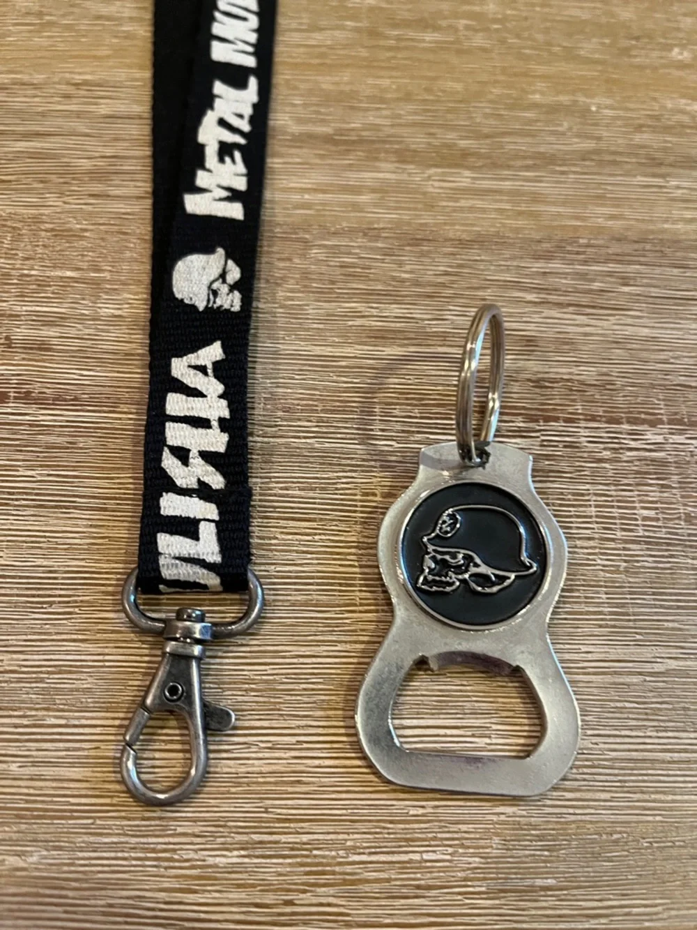 Metal Mulisha Lanyard & Bottle Opener Keychain